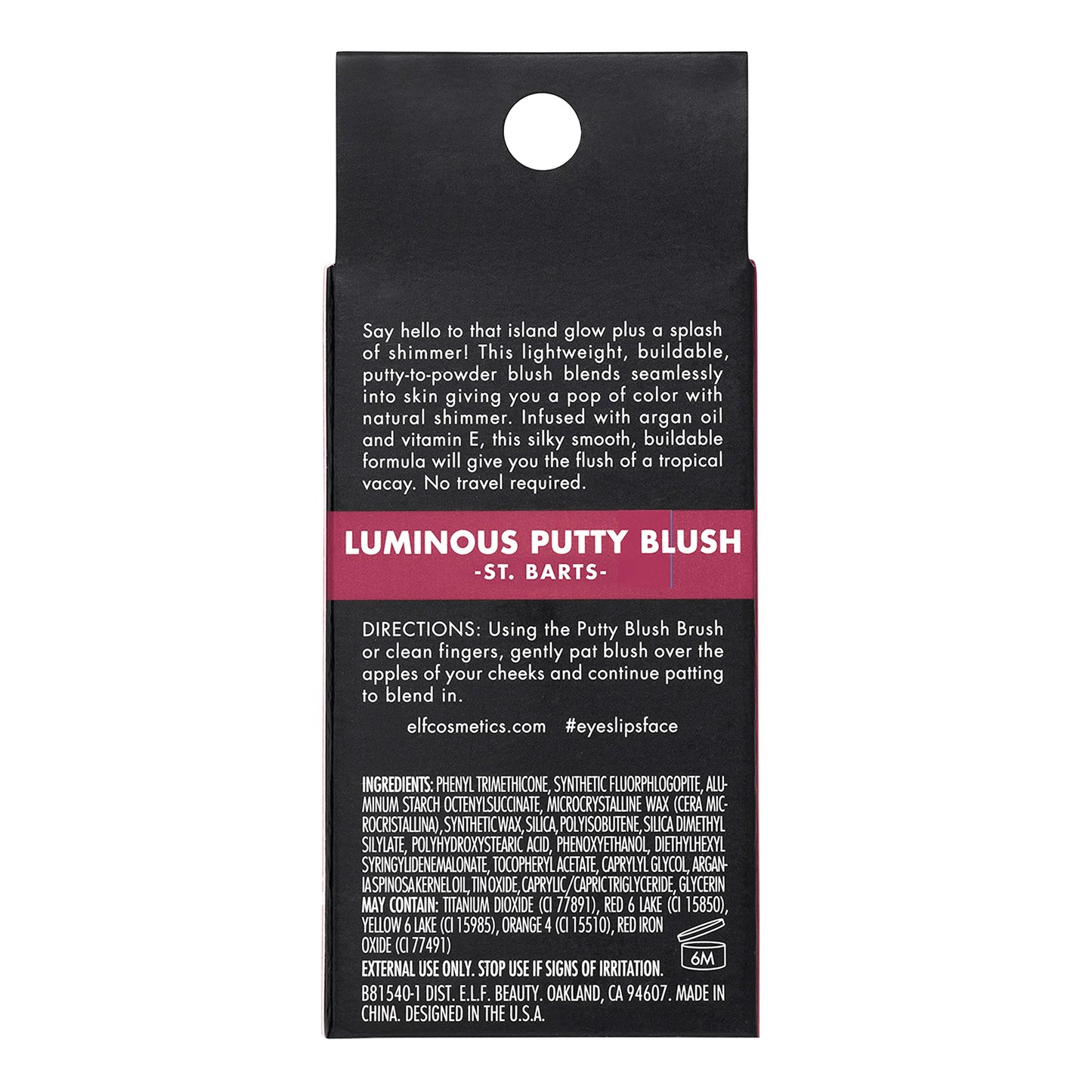 e.l.f. Luminous Putty Blush, Putty-to-Powder, Buildable Blush With A Subtle Shimmer Finish, Highly Pigmented & Creamy, Vegan , St. Barts Beauty & Personal Care e.l.f.