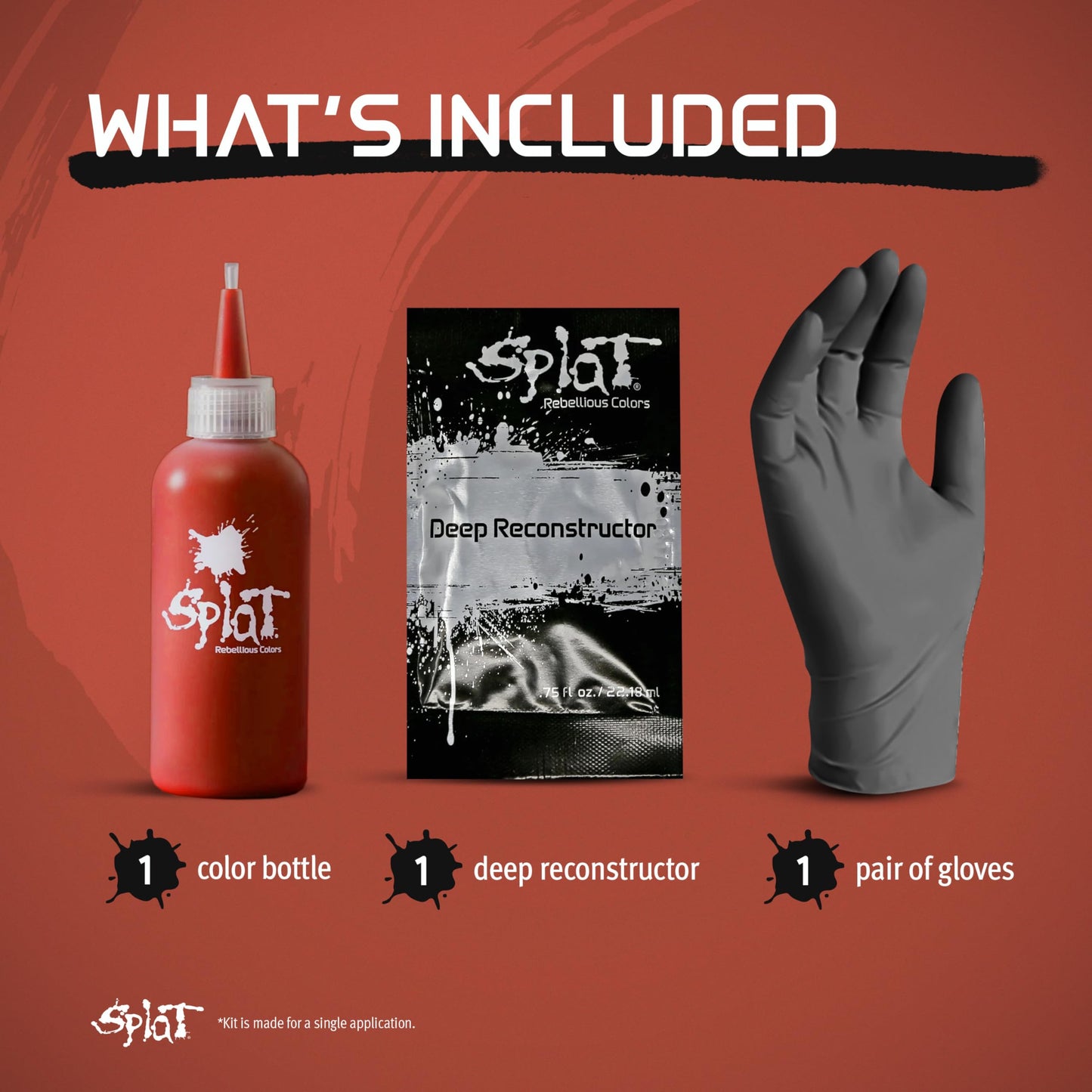 Splat Midnight Amber Semi Permanent Hair Dye Kit, 1 Application, Includes Deep Reconstructor Conditioner, Lasts 30 Washes, No Bleach Required, Vegan Beauty & Personal Care Splat