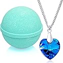 Tranquil Serenity Bath Bomb with Necklace Created with Crystal Extra Large 10 oz. Made in USA Beauty & Personal Care Jackpot Candles