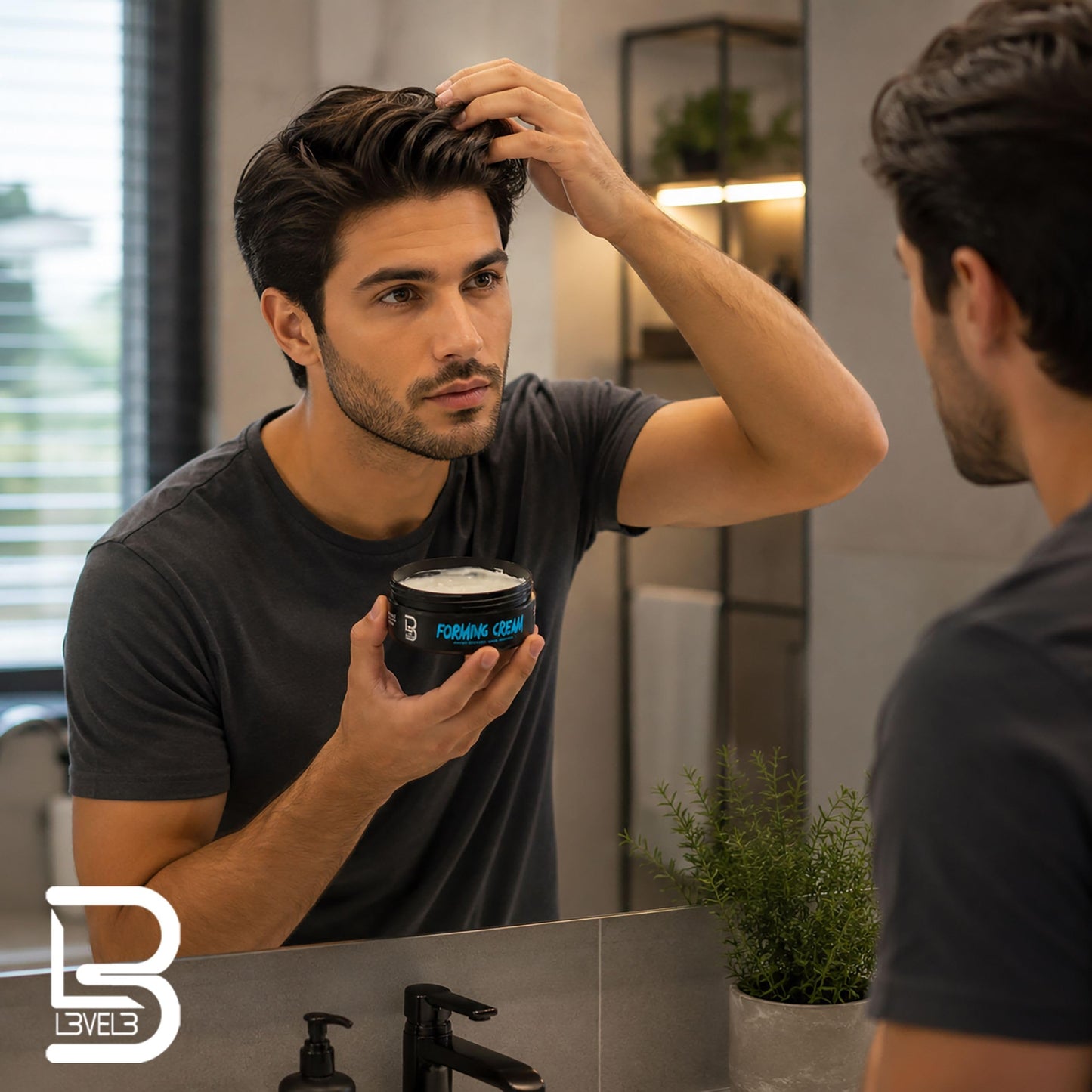 L3 Level 3 Forming Cream - Natural Look Hairstyle - Adds Volume & Texture for Short to Medium Hairstyles Beauty & Personal Care L3