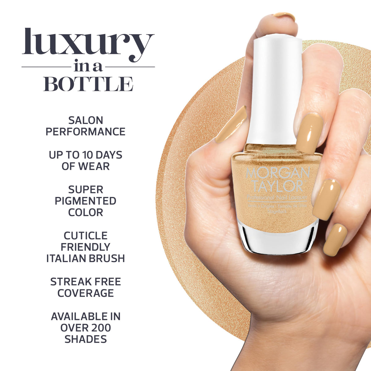 Gelish & Morgan Taylor Living Our Life Collection Duo - Give Me A Bubbly, 15mL