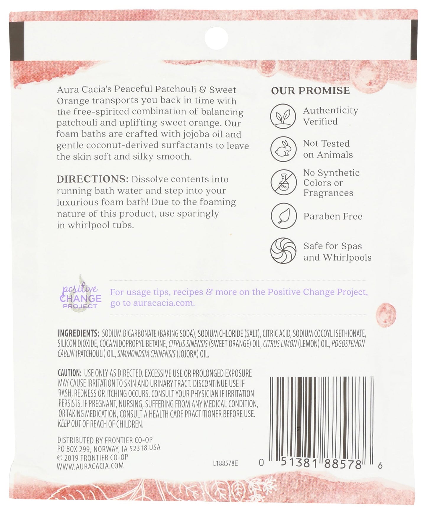 Aura Cacia, Foam Bath Patchouli Sweet Orange, 2.5 Ounce Beauty and Personal Care Aura Cacia