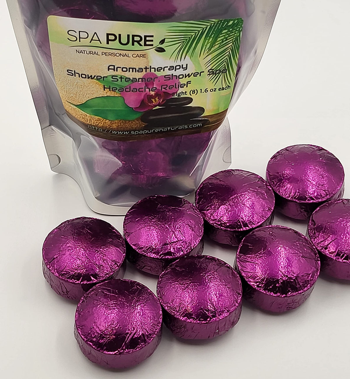 Spa Pure Eucalyptus & Lavender Aromatherapy: Shower Bombs USA Made with 100% Natural/Organic Essential Oils - Transform Your Shower (8 Count) Pack… Beauty & Personal Care Spa Pure
