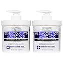 Advanced Clinicals 10% Glycolic Acid + Lactic Acid Lotion Exfoliant Moisturizing Cream With Hyaluronic Acid Moisturizer | AHA Exfoliating Body Cream Beauty & Personal Care Advanced Clinicals