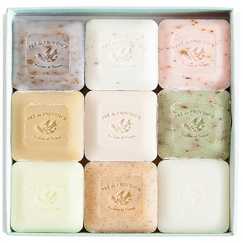 Pre de Provence Luxury Box of Guest Gift Soap (Set of 9) - Assorted,9 Count (Pack of 1) Beauty & Personal Care Pre de Provence