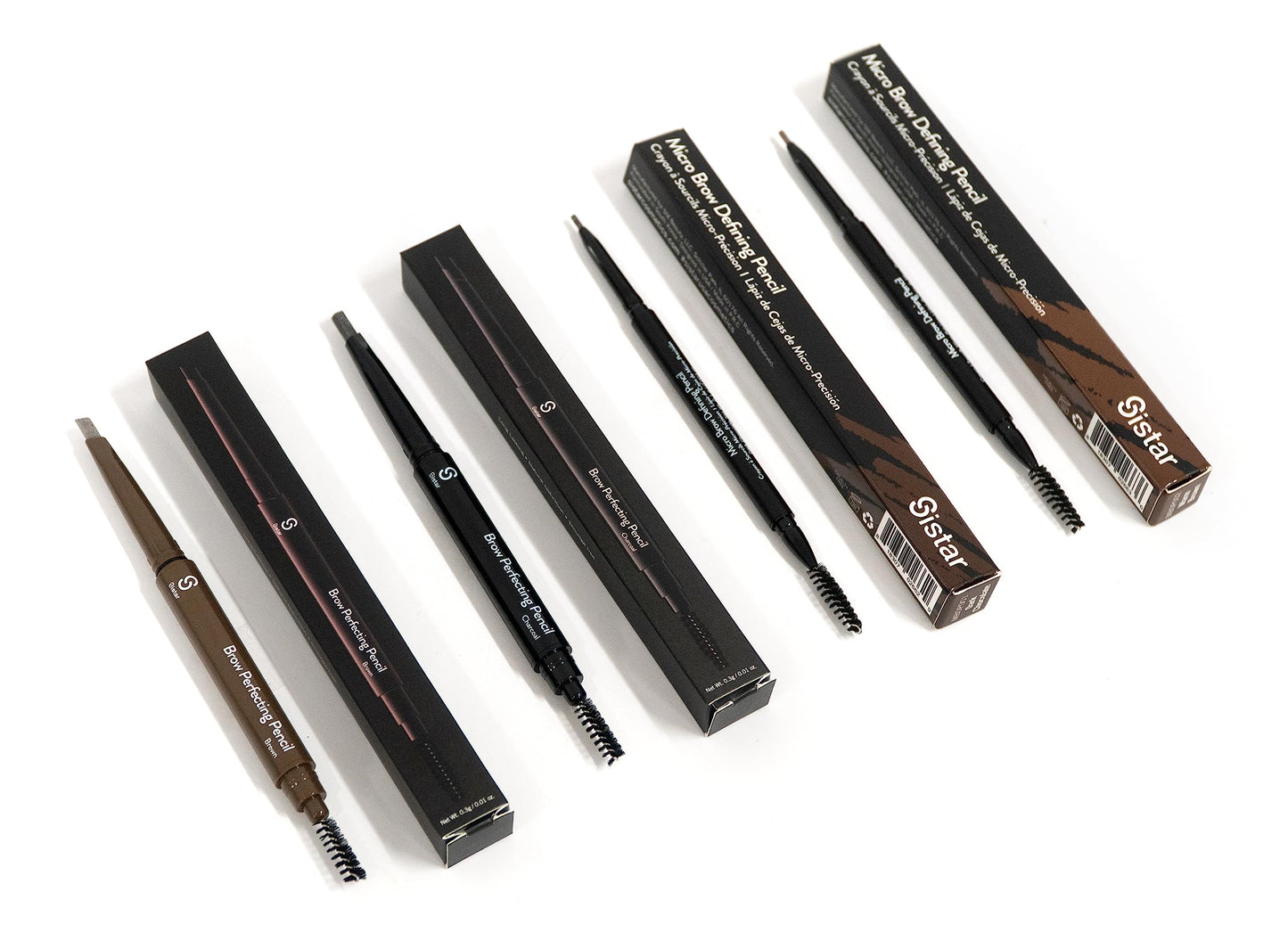 Sistar Micro Brow Defining Pencil Stylist Waterproof Eyebrow Pencil, Ultra Fine Double Ended Fill and Shape (Warm Brown) Beauty & Personal Care Sistar