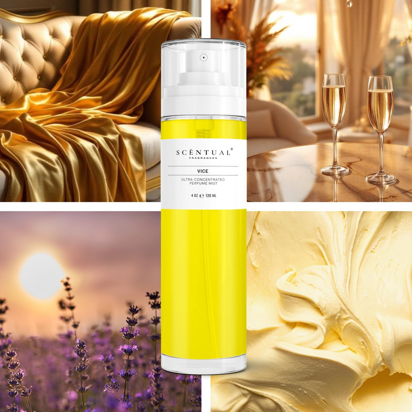 Scentual Fragrances, Vice Ultra-Concentrated Hair & Body Perfume Mist, Long Lasting Women's Fragrance, Gourmand Perfumes for Women, Vegan and Cruelty Beauty & Personal Care Scentual Fragrances