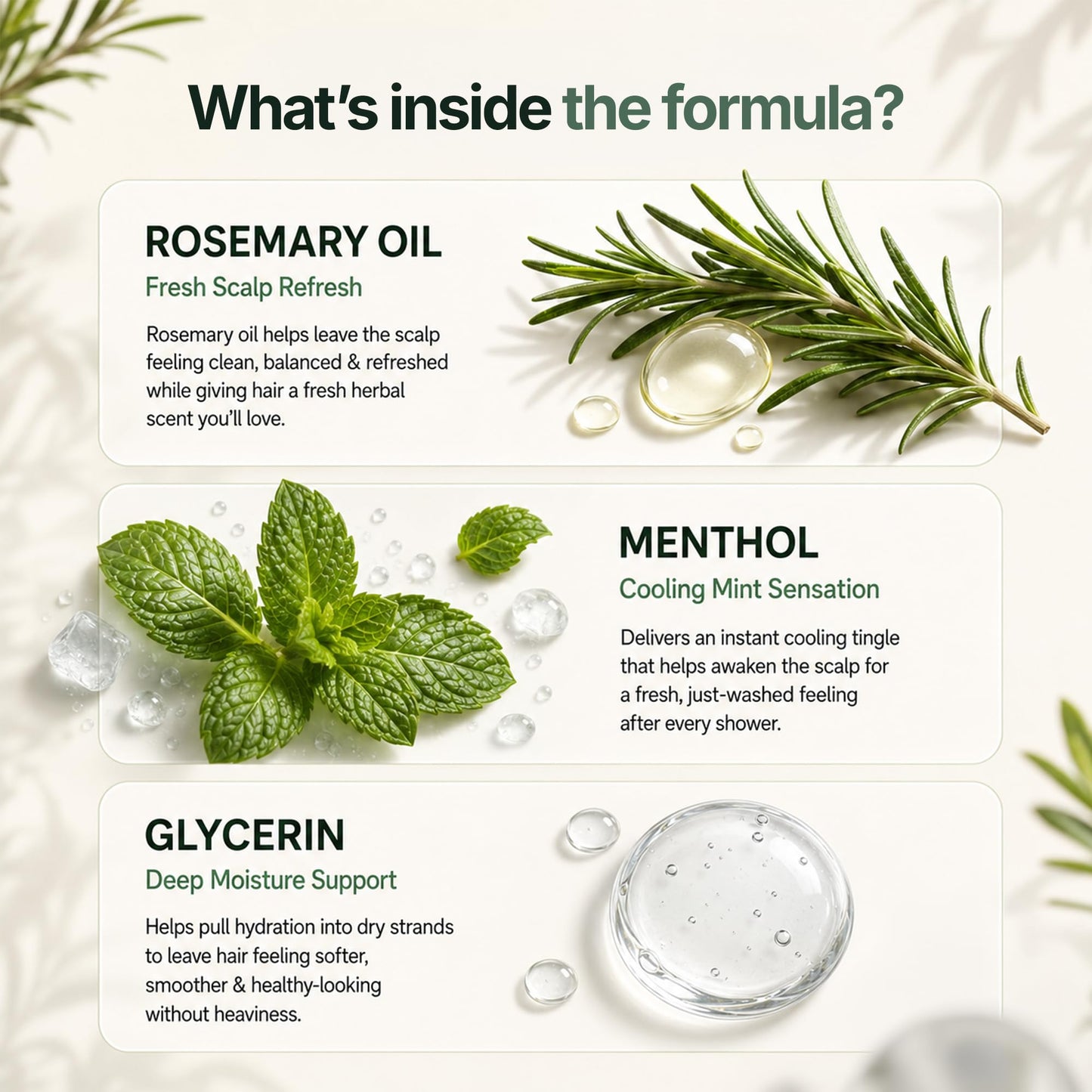 Herbishh Rosemary Mint Shampoo & Conditioner Set (16.23 fl. oz Each), Clarifying Shampoo for Oily Hair, Helps Remove Oil & Residue, Nourish Smooth Beauty & Personal Care Herbishh