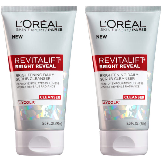 L'Oreal Paris Revitalift Bright Reveal Anti-Aging Facial Cleanser with Glycolic Acid 5 fl. oz (Pack of 2) Beauty & Personal Care L'Oreal Paris