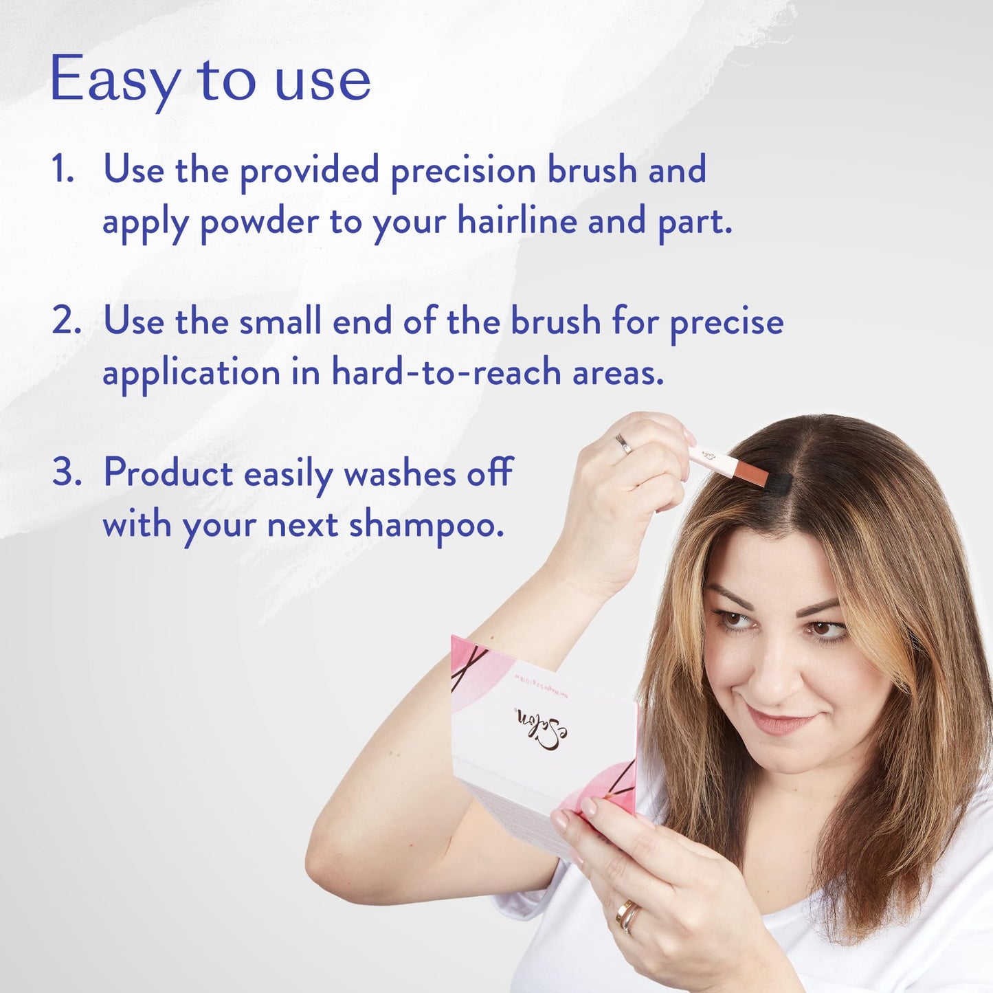 eSalon Root Touch Up + Brow Powder, Conceal & Cover (Copper) - Hairline Powder for Women - Scalp Concealer & Filler for Thinning & Gray Hair Coverage Beauty & Personal Care eSalon