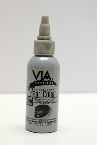 Via Hair Color-Black 2 oz. Beauty & Personal Care Via Natural