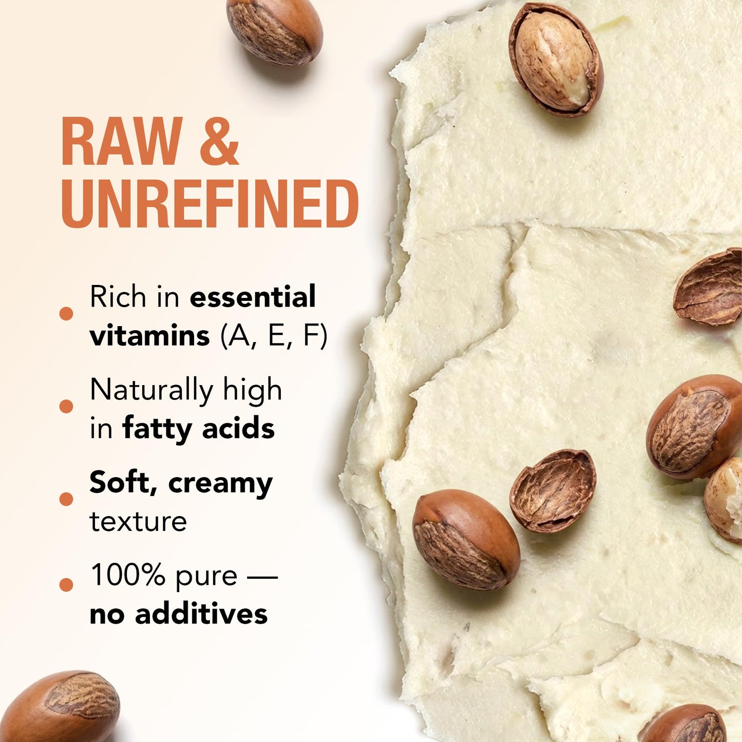 Ashanti Naturals White Raw Shea Butter | Unrefined African Shea Butter | Creamy Moisturizer for Easy Application - 8 oz Beauty & Personal Care Ashanti Naturals