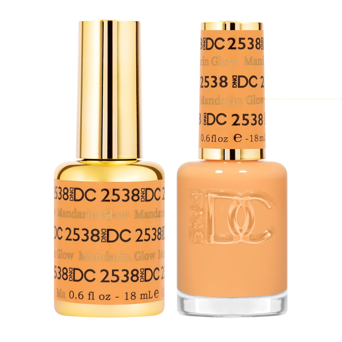 DND DC Gel Polish Set, Free Spirit Collection, UV/LED Gel Polish and Air Dry Nail Lacquer, Matching Chip-Free Polish Duo, 2538 Mandarin Glow, 0.5 Fl Beauty & Personal Care DAISY DND