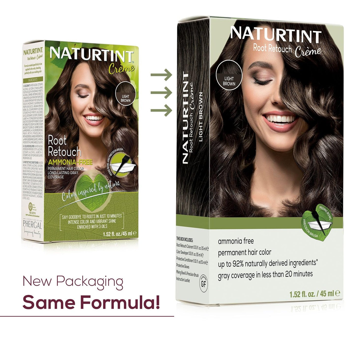 Naturtint Light Brown Root Retouch Crème Permanent Hair Color - Ammonia Free, Conceal Grays, No Artificial Scent, 1.52 Fl Oz Beauty & Personal Care Naturtint
