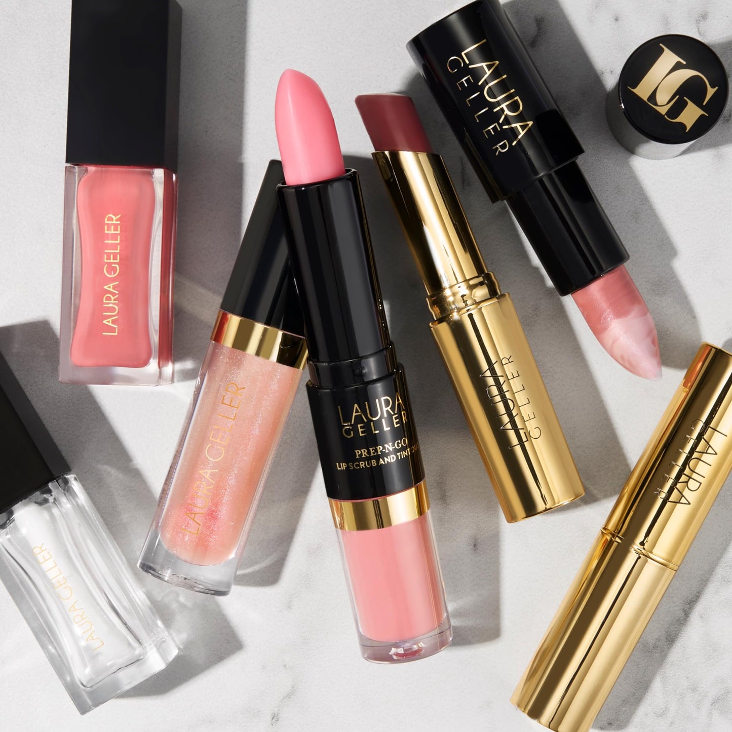 LAURA GELLER NEW YORK Prep-n-Go 2-in-1 Lip Scrub and Lip Oil Tint, Lip Hydrating Oil and Exfoliator, Rush Hour Beauty and Personal Care LAURA GELLER NEW YORK