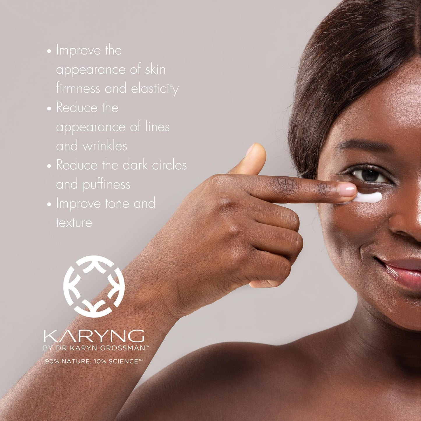 KARYNG Revitalizing Peptide Eye Cream, Organic Anti Aging Eye Cream, Targets Under Eye Puffiness, Fine Lines, Dry Skin and Dark Circles, Soothing Beauty & Personal Care KARYNG BY DR. KARYN GROSSMAN