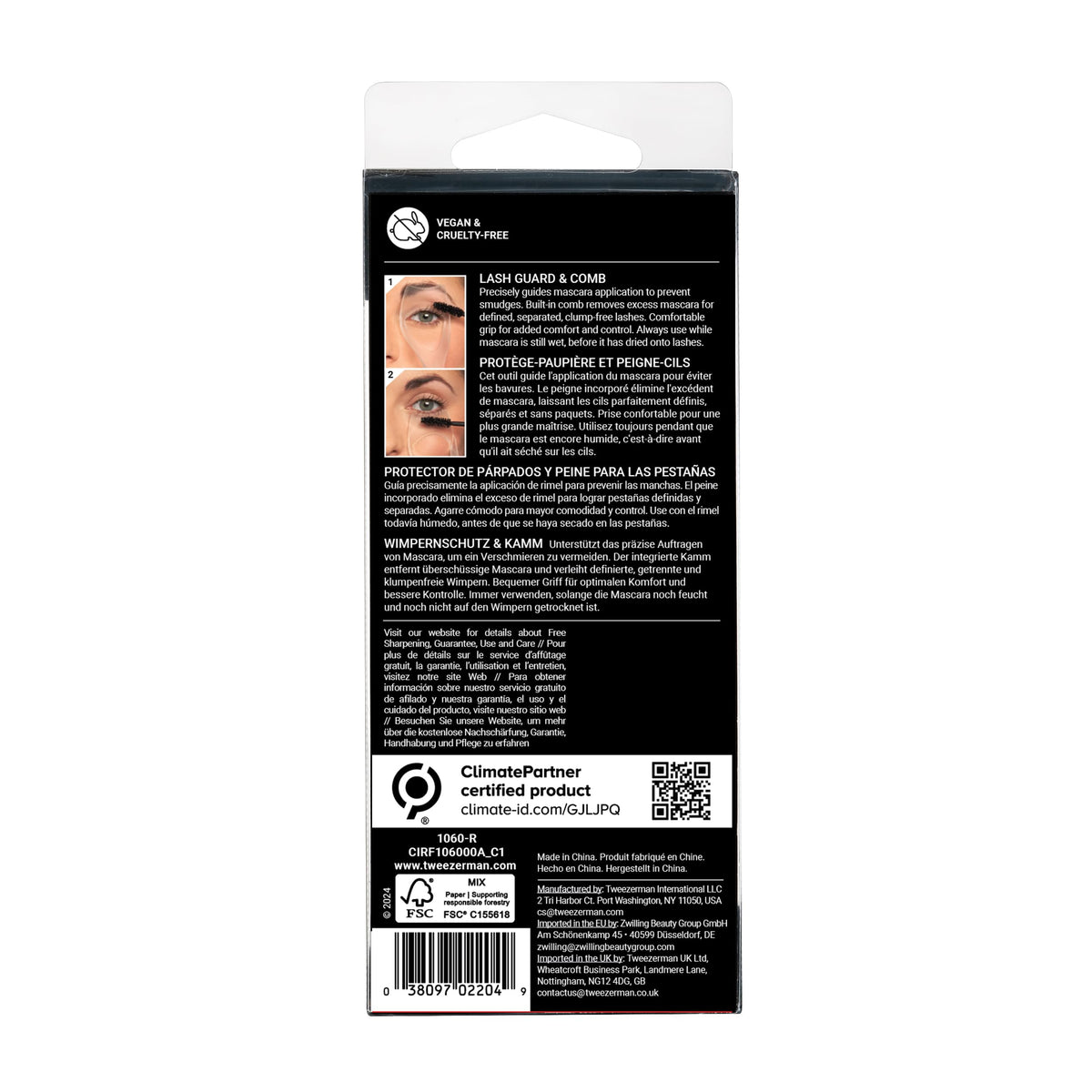 Tweezerman Lash Guard & Comb Transparent
