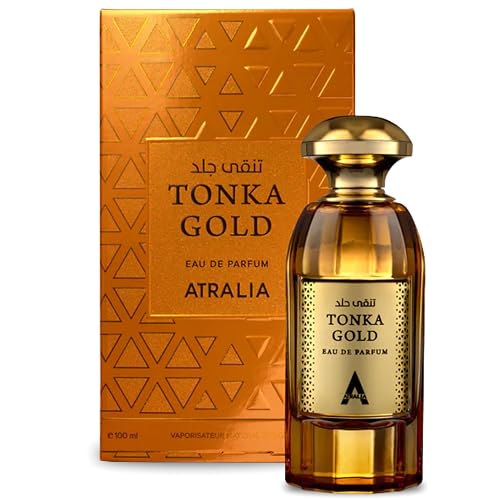 Atralia Tonka Gold Eau De Parfum Unisex 100Ml 3.4Oz - Luxurious and Long Lasting Fragrance With Top Notes Of Cognac, Cinnamon and Plum Beauty & Personal Care Atralia