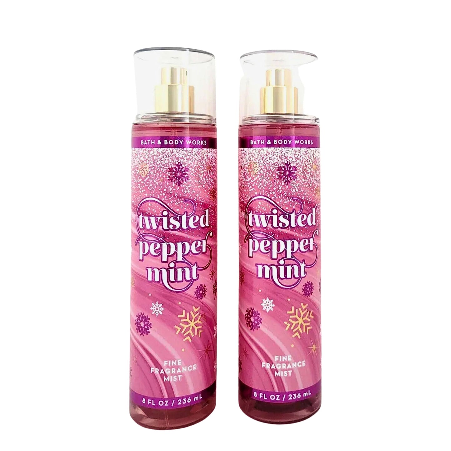 Bath & Body Works Fragrance Mist 2-Pack 8oz Each (Twisted Peppermint) Beauty & Personal Care Bath & Body Works