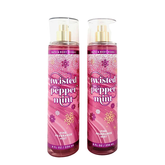 Bath & Body Works Fragrance Mist 2-Pack 8oz Each (Twisted Peppermint) Beauty & Personal Care Bath & Body Works