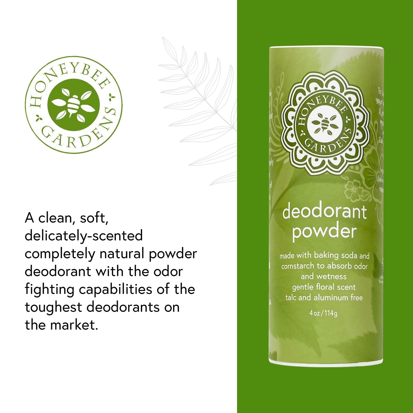 Honeybee Gardens Deodorant Powder 2 Pack, 4 oz Each - Aluminum Free & Talc Free Body Powder for Men & Women, Multi-Use for Underarms, Feet & Chafing Beauty and Personal Care Honeybee Gardens