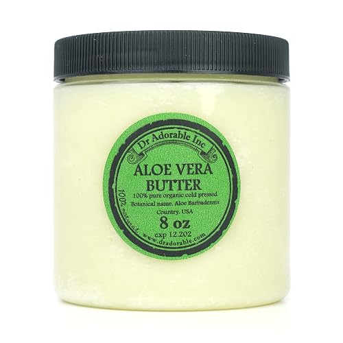 Dr Adorable - 8 oz - Aloe Vera Butter - Pure Natural Premium Organic Cold Pressed Beauty & Personal Care Dr Adorable