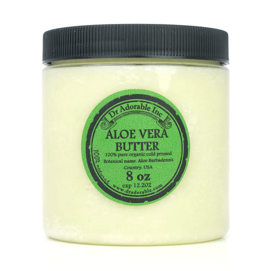 Dr Adorable - 8 oz - Aloe Vera Butter - Pure Natural Premium Organic Cold Pressed Beauty & Personal Care Dr Adorable