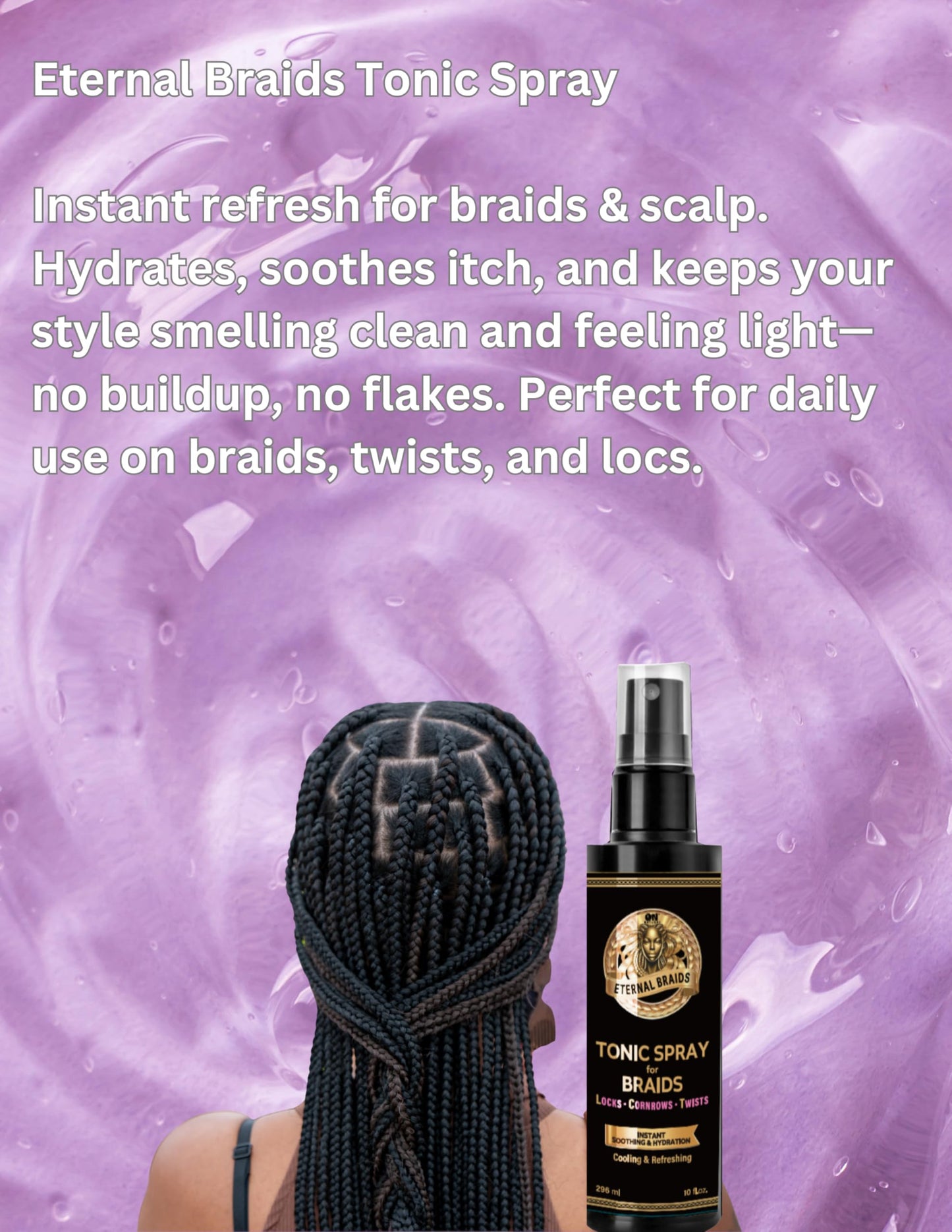 On Natural braid gel, Eternal Braids Tonic Spray Beauty & Personal Care On Natural