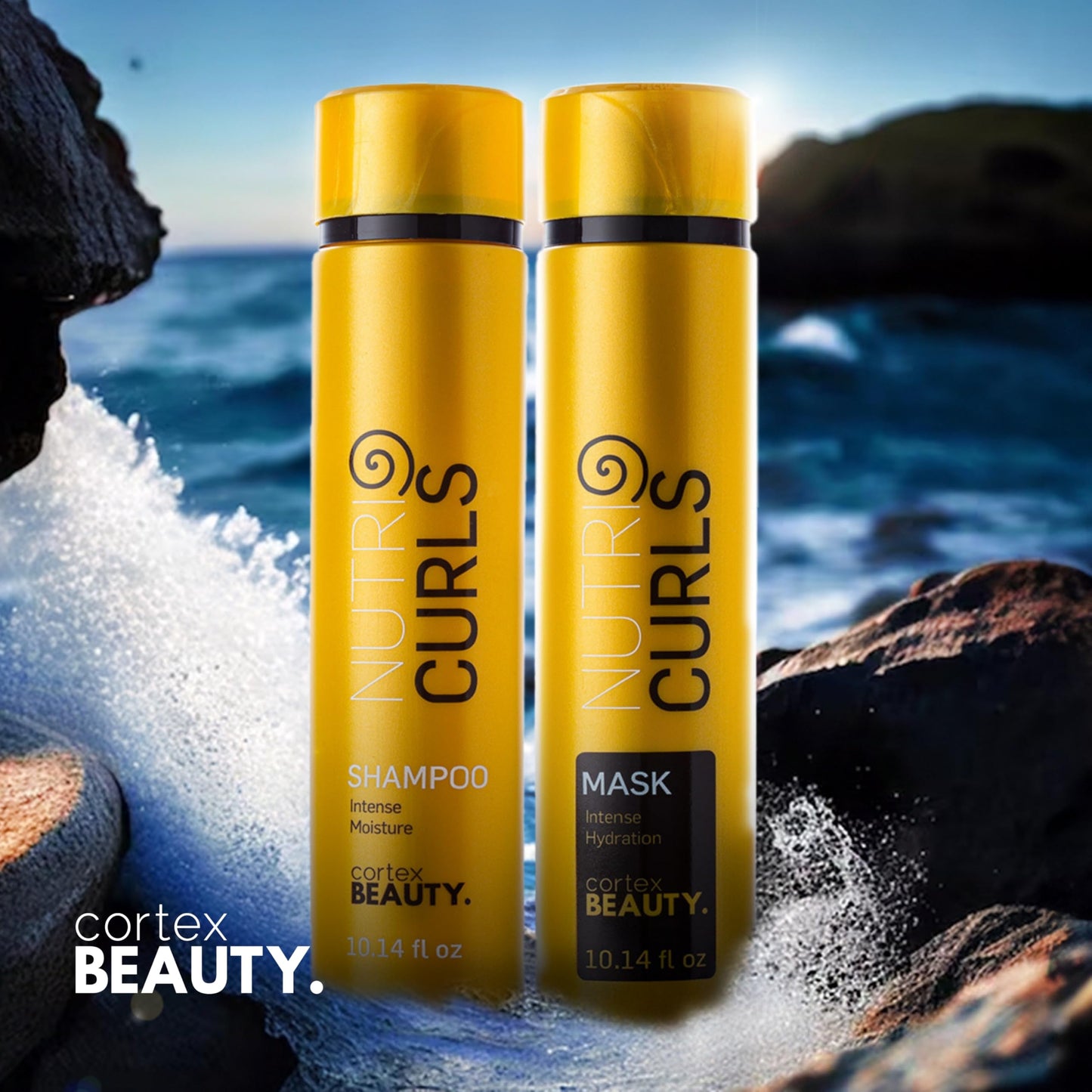 Cortex Beauty Nutri Curls | Curl Enhancing Shampoo & Mask Bundle | 10.14oz Beauty & Personal Care Cortex International