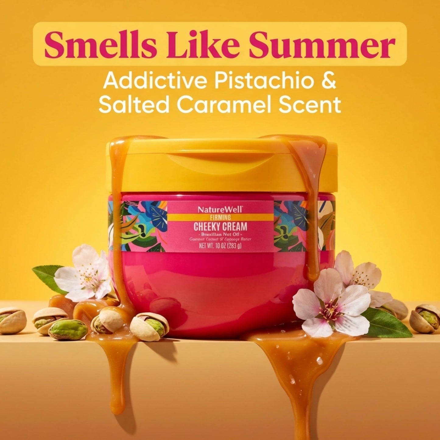 NATURE WELL Ultra-Rich Firming & Tightening Cheeky Body Cream, Promotes Deep Hydration, Fast Absorbing, Scents of Pistachio Cream, Almond Blossom Beauty & Personal Care NATURE WELL
