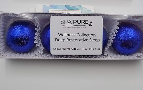 Spa Pure DEEP Restorative Sleep Aromatherapy Shower Steamers Bombs - Shower Bombs with Essential Oils - Unisex Bath Melts - Self Care and Relaxation… Beauty & Personal Care Spa Pure
