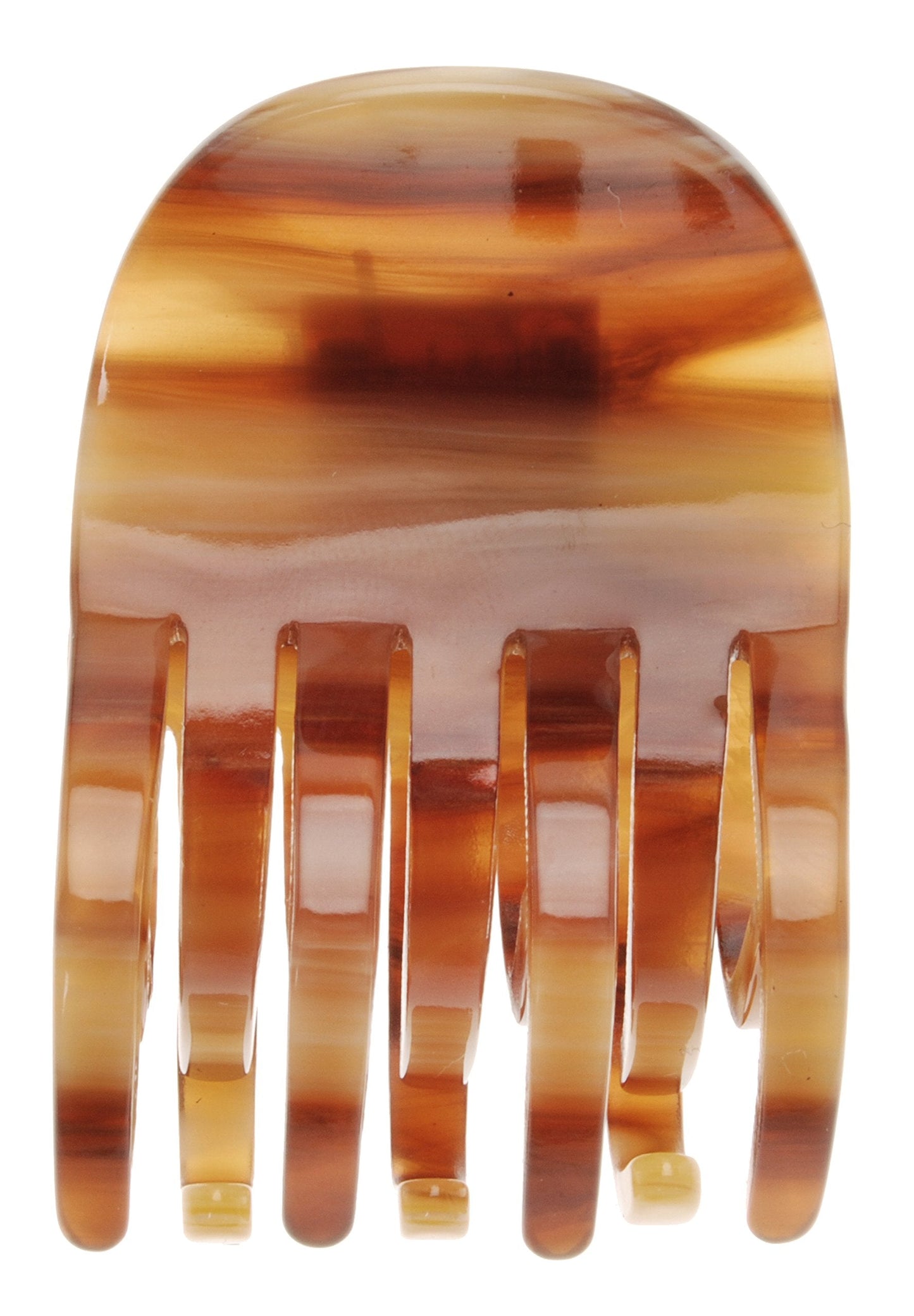 France Luxe Double Tooth Claw Clip - Caramel Horn Beauty & Personal Care France Luxe
