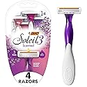 BIC Soleil 3 Scented Women’s Disposable Razor, 3 Blades with a Moisture Strip For a Silky Shave, Assorted, 4 Piece Razor Set Beauty & Personal Care BIC