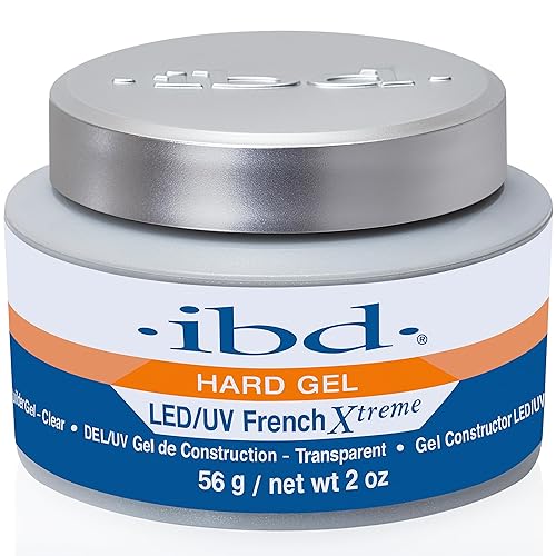 ibd Hard Gel for Nails - LED/UV French Xtreme Clear Builder Gel, Ideal for Nail Extensions, 2 oz Beauty & Personal Care IBD