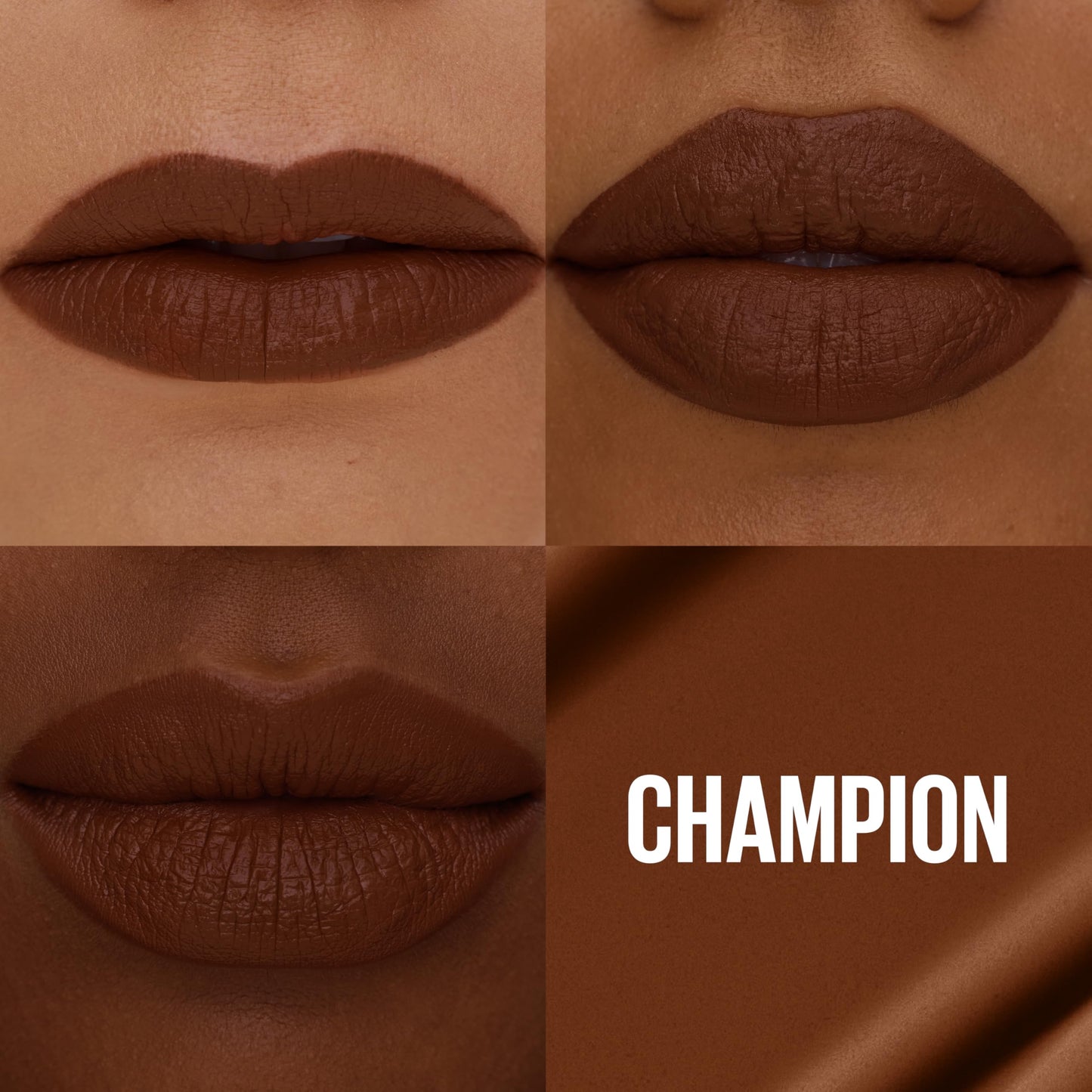 MAYBELLINE Super Stay Matte Ink Liquid Lipstick Makeup, Long Lasting High Impact Color, Up to 16H Wear, Champion (Intense Cool Brown) Beauty & Personal Care MAYBELLINE