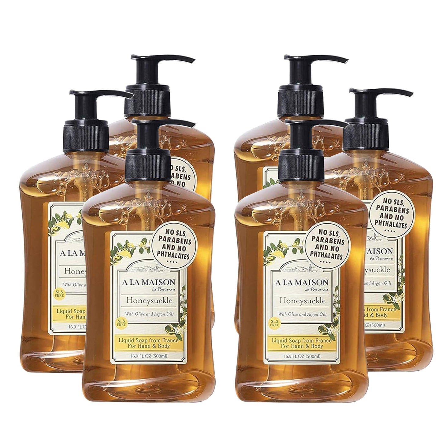 A LA MAISON French Liquid Hand Soap, Honeysuckle - Natural Hand Wash Made with Essential Oils - Biodegradable, Plant-Based, Vegan, Cruelty-Free Beauty & Personal Care A LA MAISON