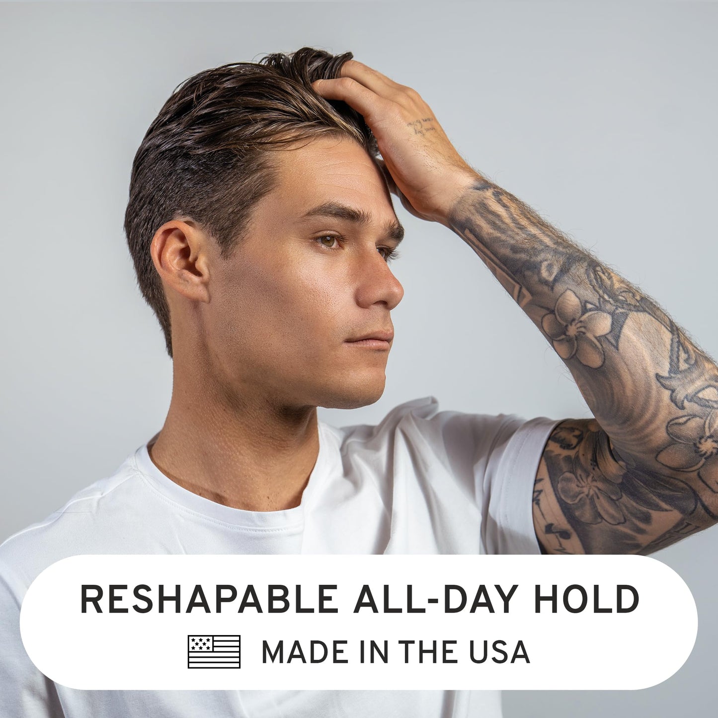 Hardworking Gentlemen - Medium Hold Hair Clay - Mens Hair Clay - ALL NATURAL ingredients - Matte Finish - Holds All Day - 2oz. (Medium Hold) Beauty & Personal Care Hardworking Gentlemen
