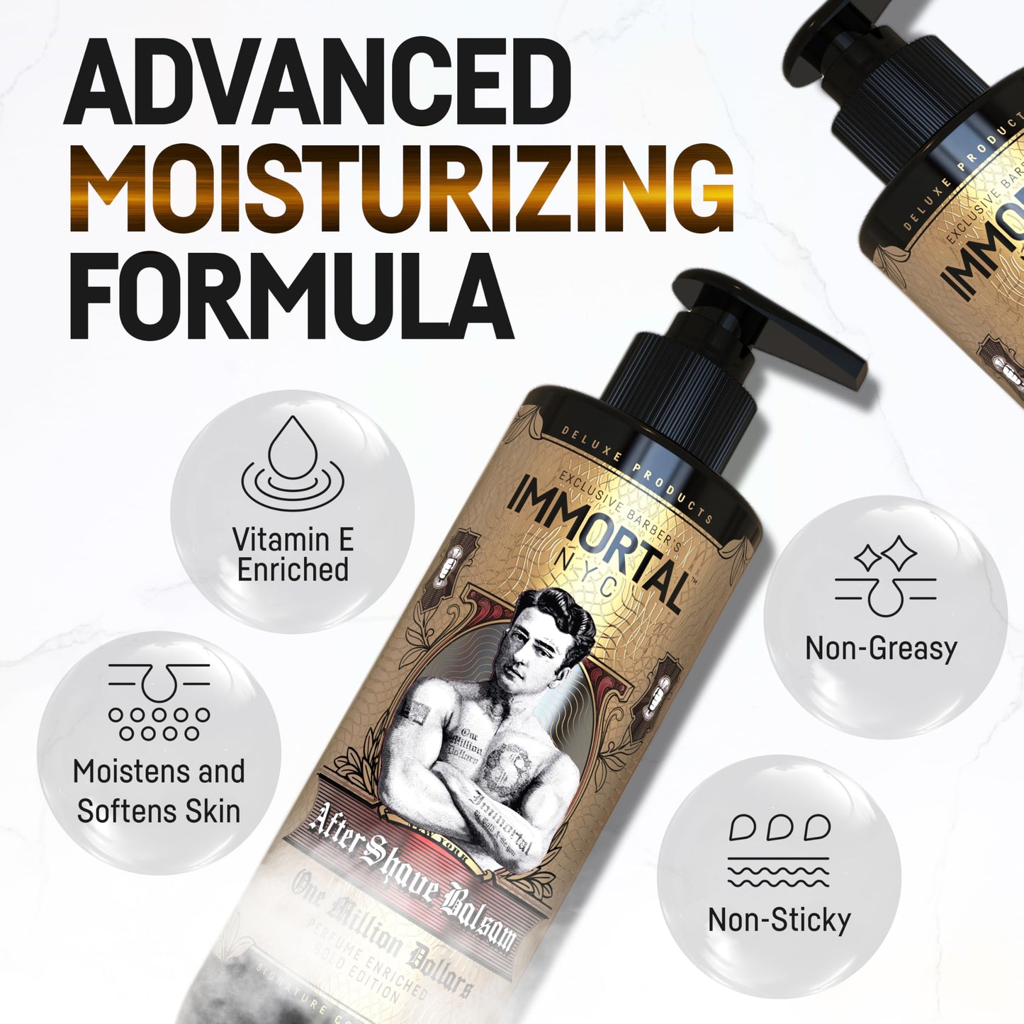 Immortal NYC 'The One In A Million Dollars' Aftershave Balsam - Luxurious Men's Grooming Indulgence Beauty and Personal Care Immortal NYC
