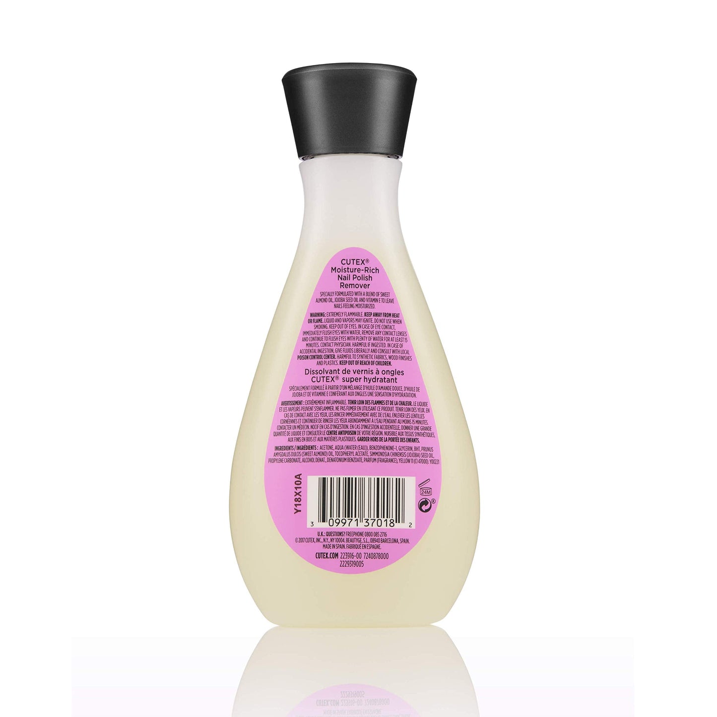 Cutex Moisture-Rich Nail Polish Remover with Sweet Almond and Jojoba Oil, 6.7 fl. oz. Beauty & Personal Care Cutex