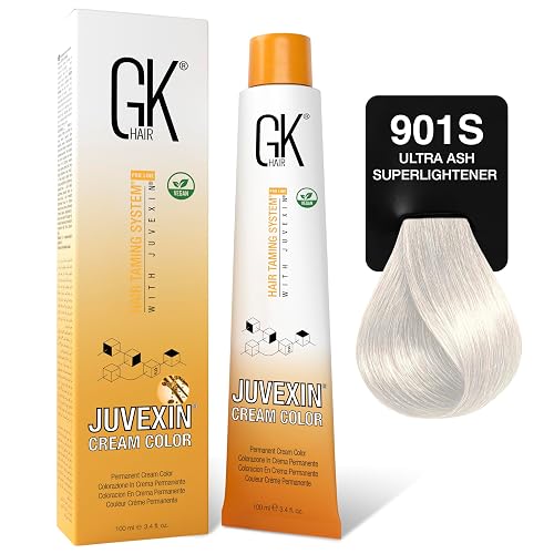 GK HAIR Global Keratin Professional Hair Color Cream Tube (3.4 Fl Oz/100ml) Nourishing & Cleansing Colors for Styling High Performance Long Lasting Beauty & Personal Care GK HAIR
