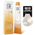 GK HAIR Global Keratin Professional Hair Color Cream Tube (3.4 Fl Oz/100ml) Nourishing & Cleansing Colors for Styling High Performance Long Lasting Beauty & Personal Care GK HAIR