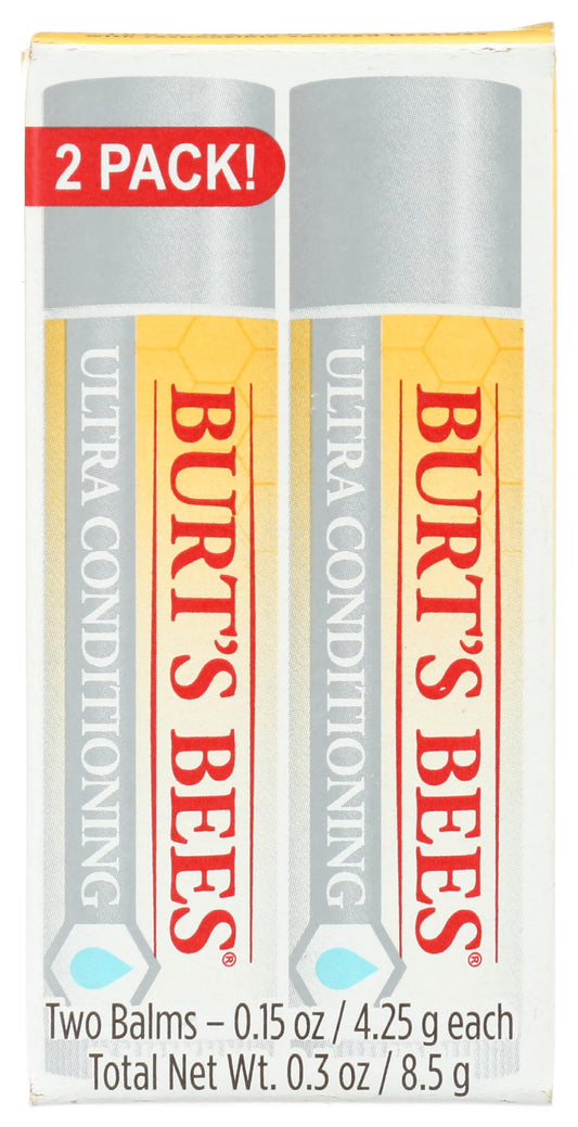 Burts Bees 2 Pack Ultra Conditioning Lip Balm, 0.3 OZ Beauty and Personal Care Burt's Bees