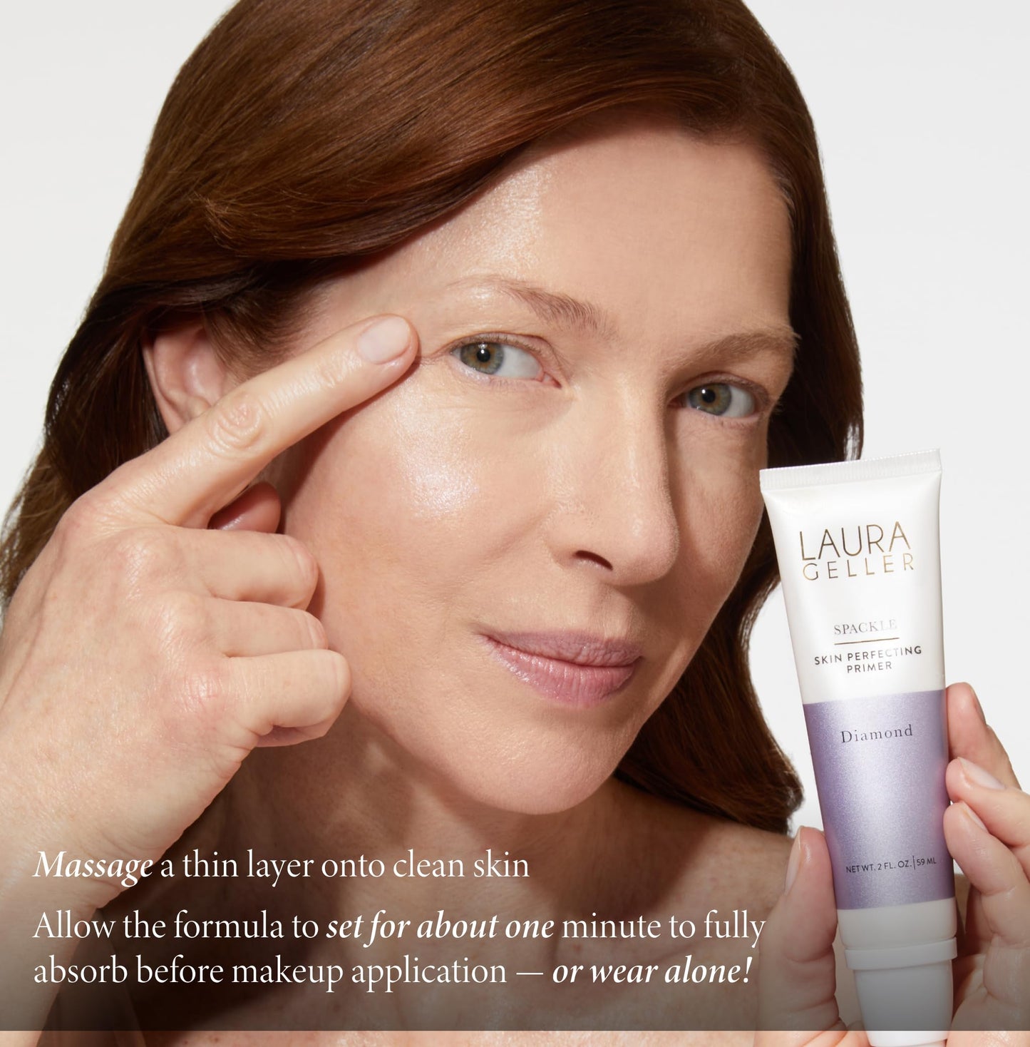 LAURA GELLER NEW YORK Spackle Primer - Diamond - Super-Size 2 Fl Oz - Hyaluronic Acid Makeup Primer for Mature Skin Beauty & Personal Care LAURA GELLER NEW YORK