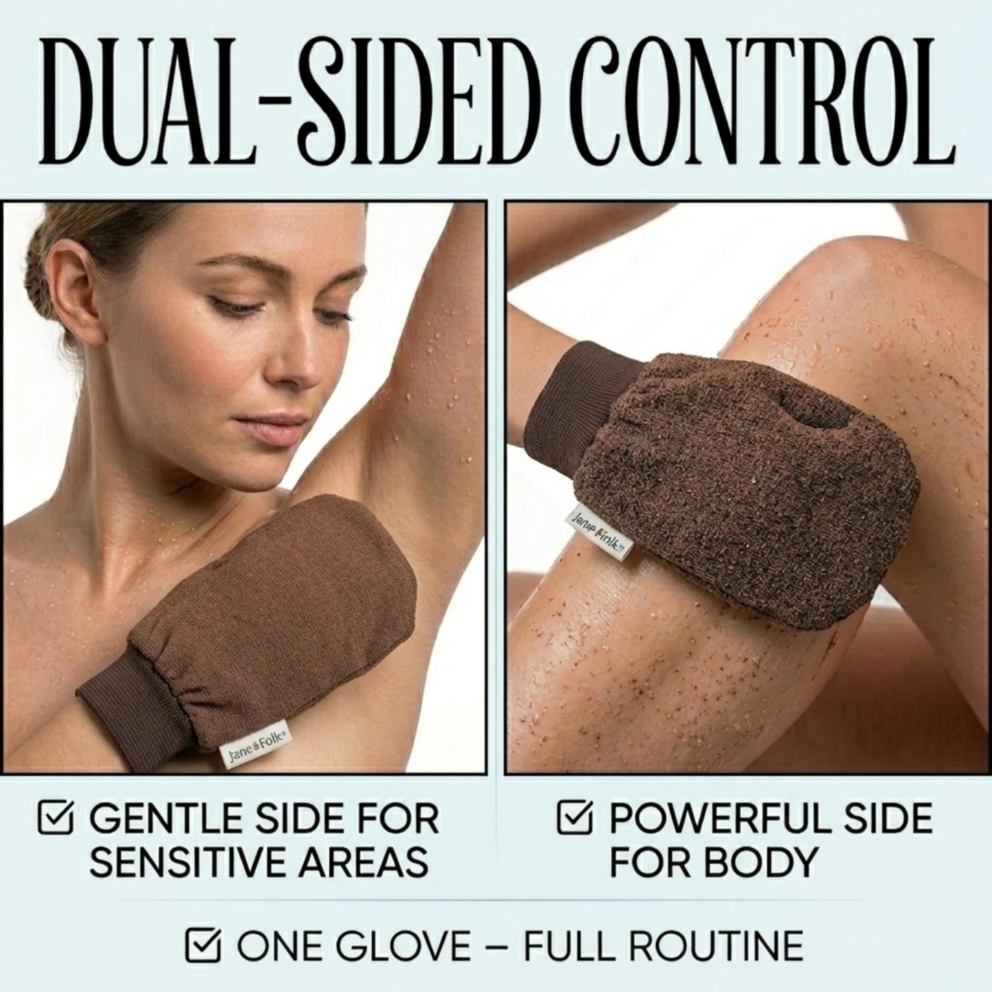 Jardin D'Oleane Premium Moroccan Kessa Glove Scrub, Exfoliating Bath Glove, Removes Unwanted Dead Skin, Made With 100% Natural Viscose - Designed Beauty and Personal Care Jardin Oleane