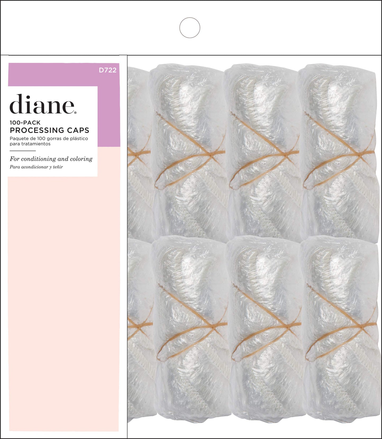 Diane Disposable Clear Processing Hair Caps, For Salons, DIY, Conditioning, Dyeing, Hair Treatments (100 Count (Pack of 1)) Beauty & Personal Care Diane