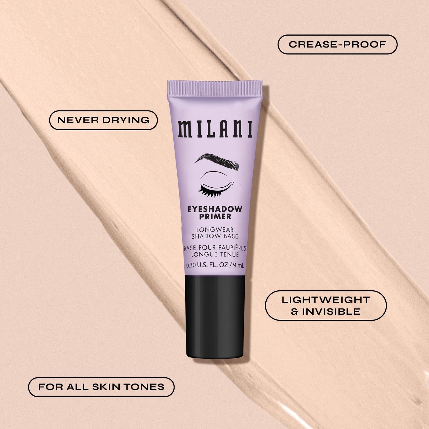 Milani Eyeshadow Primer - Nude (0.3 Fl. Oz.) Beauty & Personal Care Milani