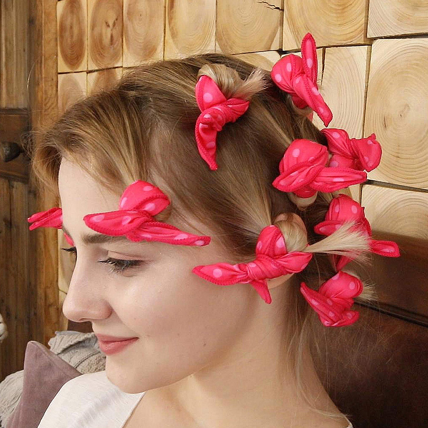 Aimin Soft Curlers for Overnight Heatless Curls, No Heat Foam Rollers for Long Hair, Satin Sponge Curlers (30 pcs, pink) Beauty and Personal Care Aimin Hair