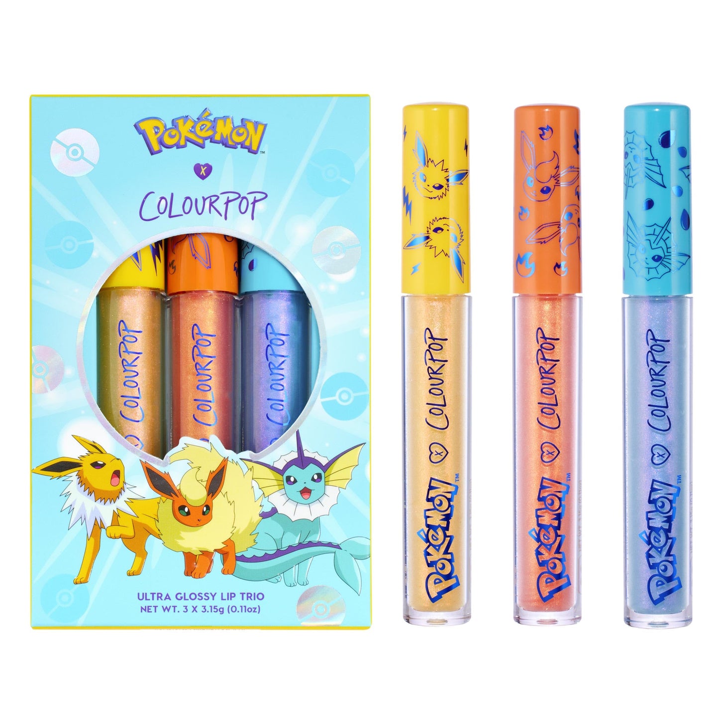 ColourPop Pokémon x ColourPop Evolution Ultra Glossy Lip Trio Beauty & Personal Care ColourPop