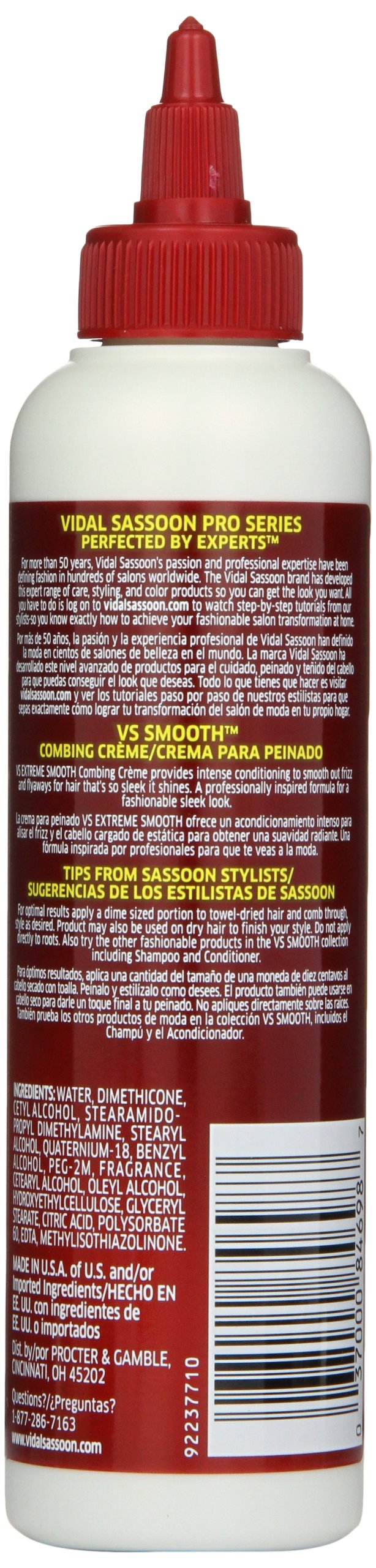 Vidal Sassoon Pro Series Smooth Combing Creme 6.08 Fl Oz Beauty & Personal Care Vidal Sassoon