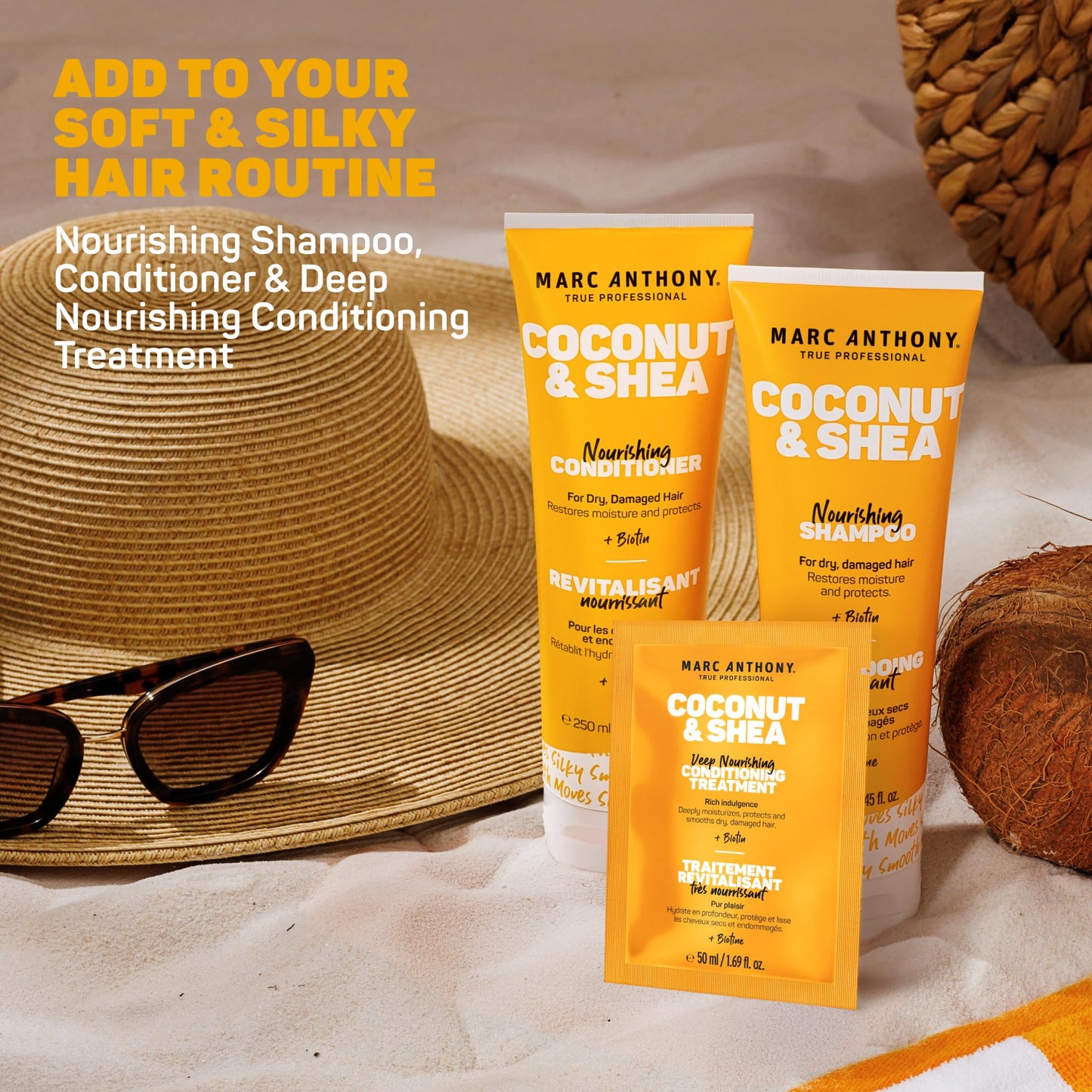 Marc Anthony Coconut & Shea Travel Size Shampoo, Conditioner, and Mask Beauty & Personal Care Marc Anthony